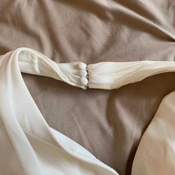 Barbra Allin Bridal Dress Halter Neck & Train - Picture 3 of 10